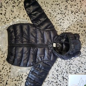Black Toddler Winter Puffy